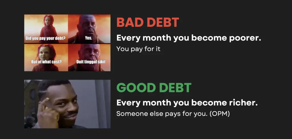 good debt vs bad debt