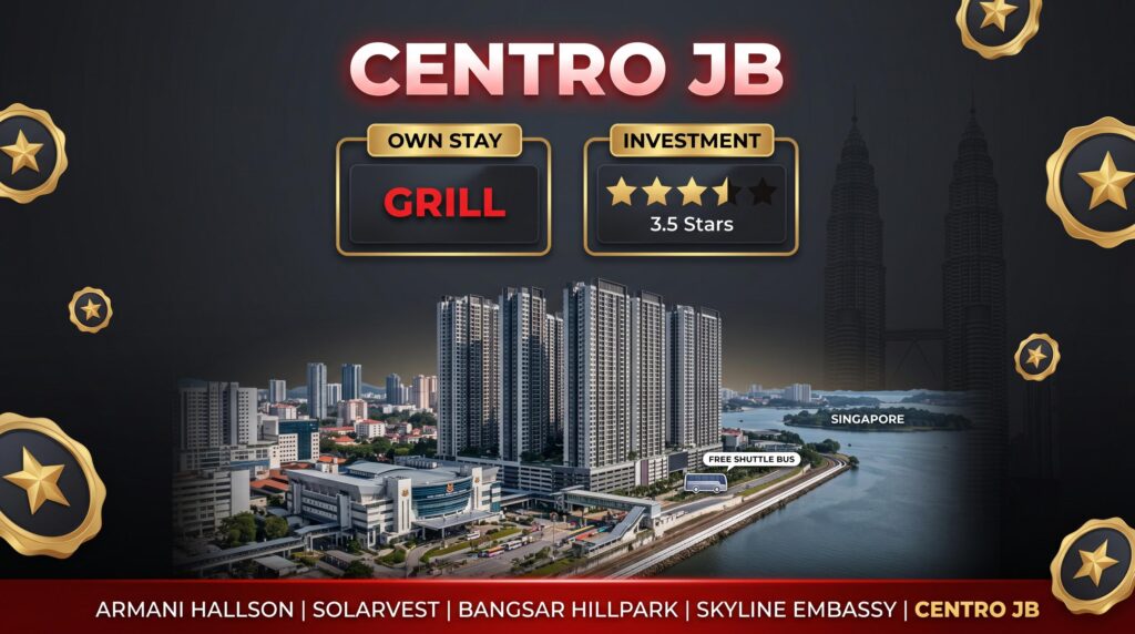 Centro JB: Grill for Own Stay, 3.5-Star Investment