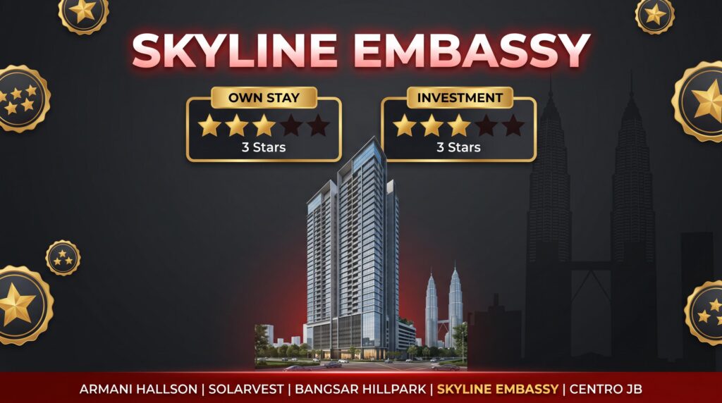 Skyline Embassy: 3-Star Own Stay, 3-Star Investment