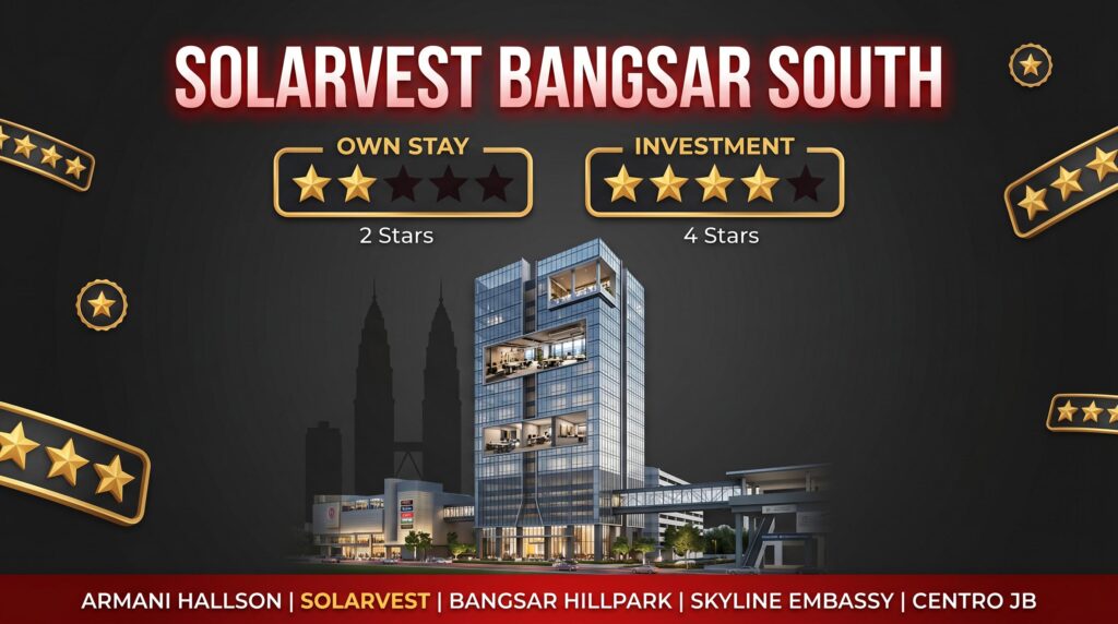 Solarvest Bangsar South: 2-Star Own Stay, 4-Star Investment