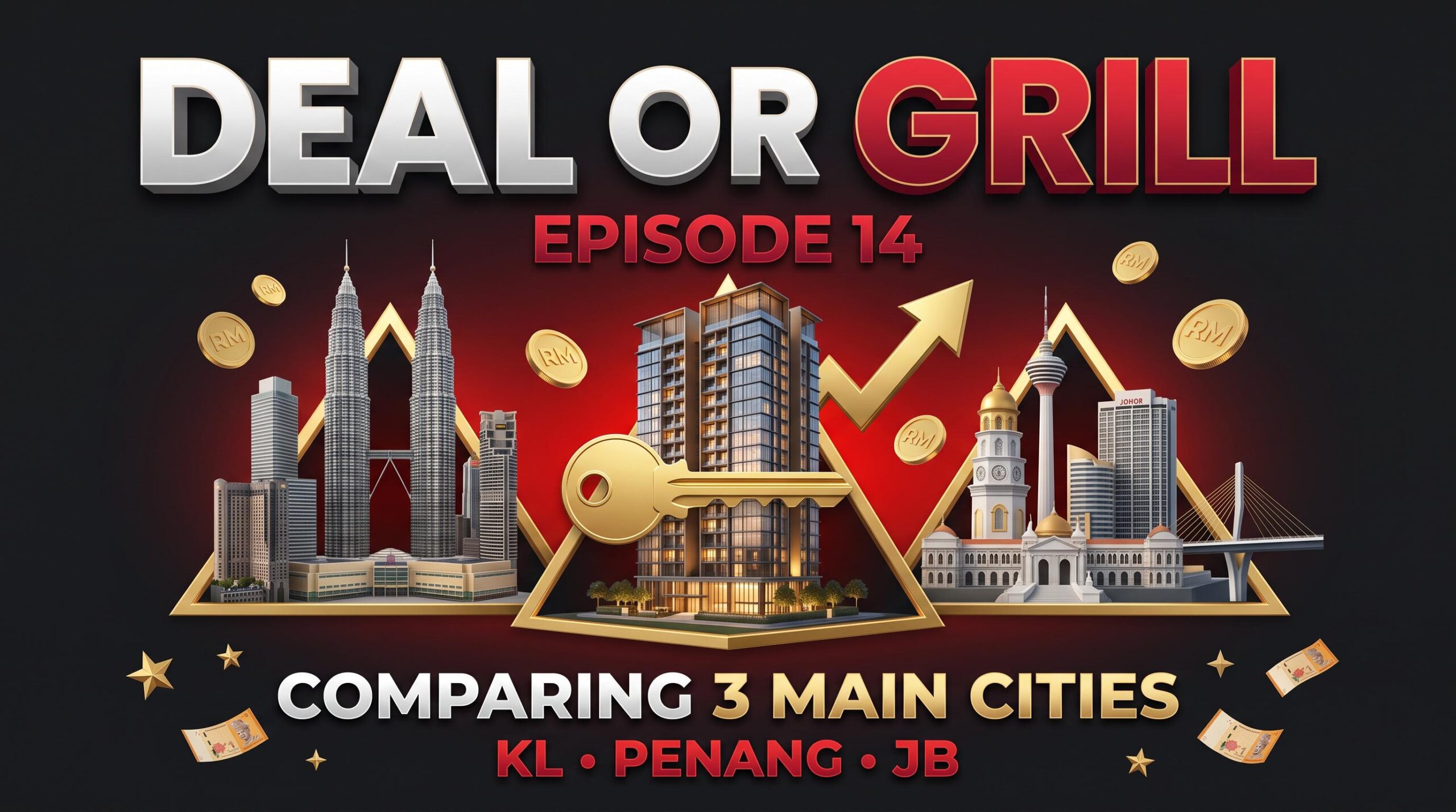 Deal or Grill: Comparing 3 Main Cities (KL, Penang & JB) Investments